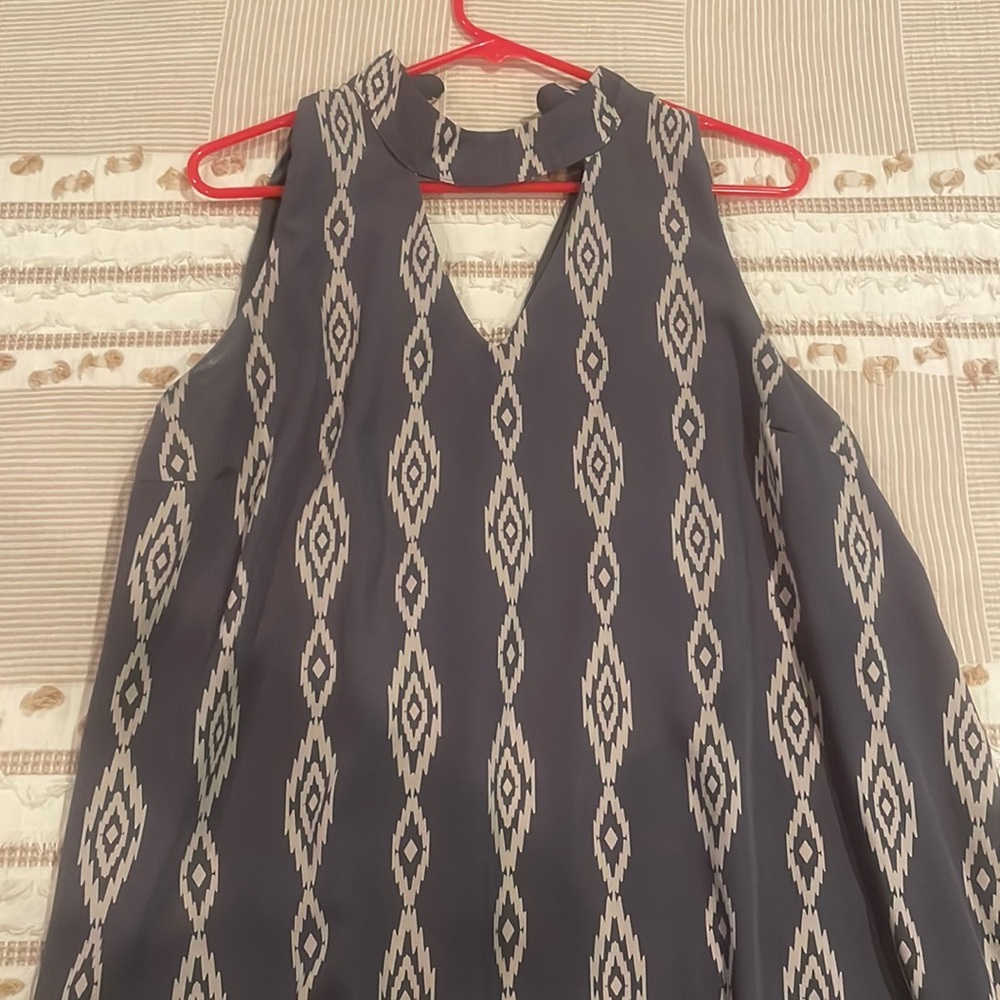 Pinkblush Blue Mini Swing Maternity Dress